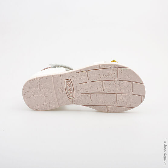 322022-22 Босоножки для девочки белый фото №3