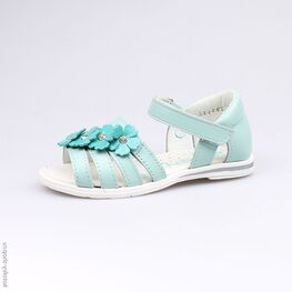 322025-22 Босоножки для девочки голубой