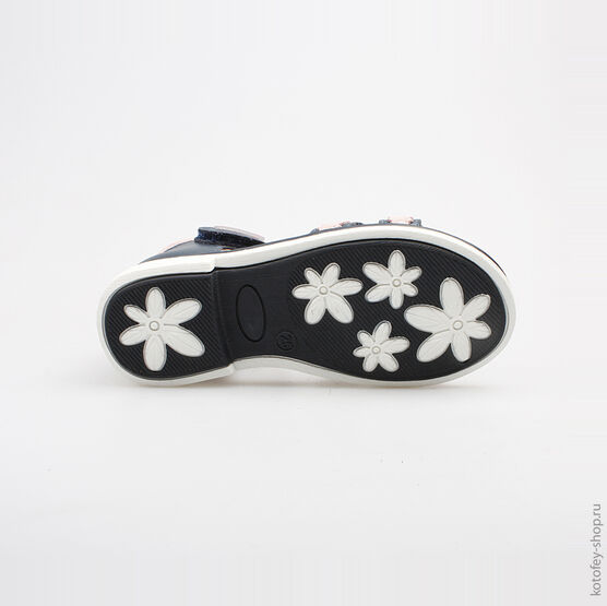 322026-22 Босоножки для девочки син-роз фото №3