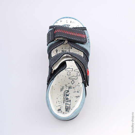 322028-21 Сандалии для мальчики светло-синий фото №4