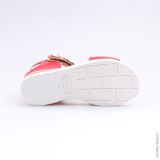 322029-23 Босоножки для девочки красный фото №3