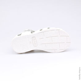 322030-22 Босоножки для девочки белый фото №3