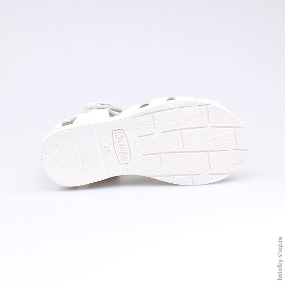 322030-22 Босоножки для девочки белый фото №3