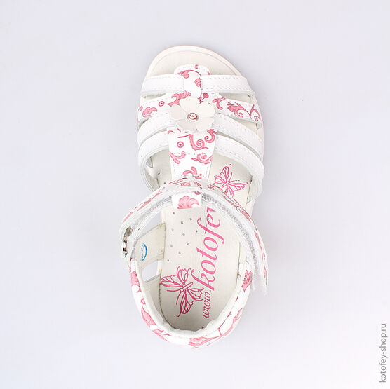 322031-21 Босоножки для девочки персиковый фото №4