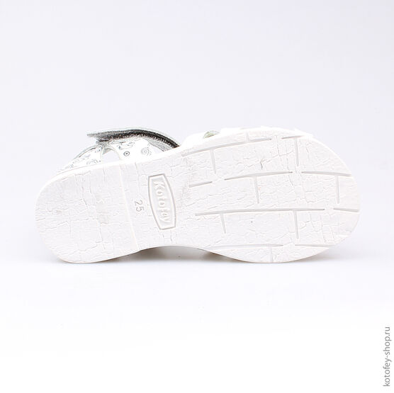 322031-23 Босоножки для девочки бел-сер фото №3