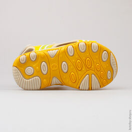 323040-13 Пляжная обувь для девочки беж-жел-сал фото №3