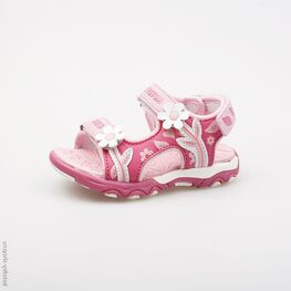 323040-14 Пляжная обувь для девочки фук-роз-бел