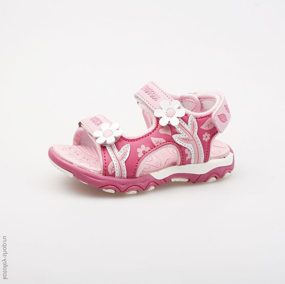 323040-14 Пляжная обувь для девочки фук-роз-бел