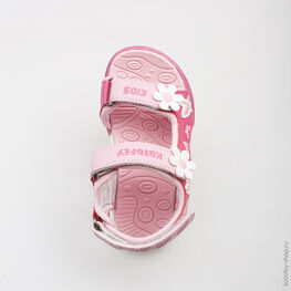 323040-14 Пляжная обувь для девочки фук-роз-бел фото №4