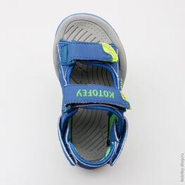 323048-11 Пляжная обувь для мальчики син-сал фото №4