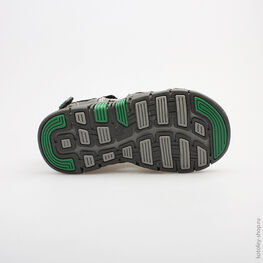 323052-12 Пляжная обувь для мальчики сер-зел фото №3