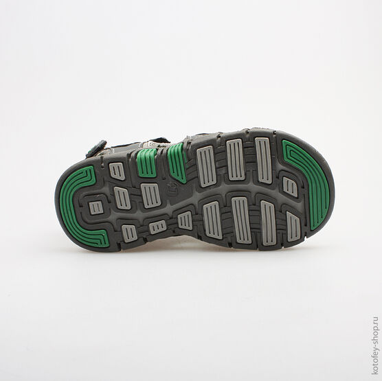 323052-12 Пляжная обувь для мальчики сер-зел фото №3
