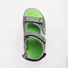 323052-12 Пляжная обувь для мальчики сер-зел фото №4