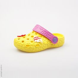 325024-01 Пляжная обувь желтая для девочки желтый