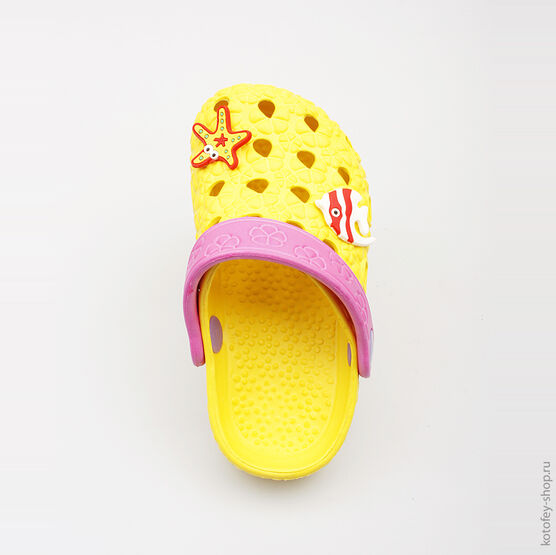 325024-01 Пляжная обувь желтая для девочки желтый фото №4
