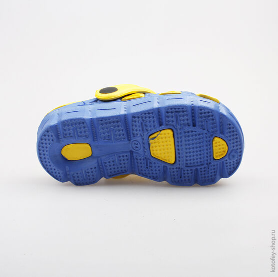 325026-01 Пляжная обувь сине-желтая для мальчики син-жел фото №3