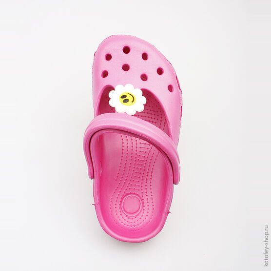 325029-01 Пляжная обувь розовая для девочки розовый фото №4