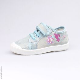 331016-11 Кеды для девочки голубой