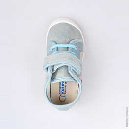 331016-11 Кеды для девочки голубой фото №4