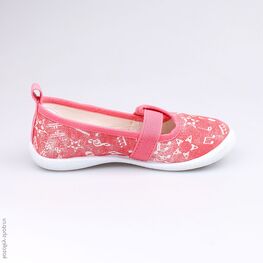 331033-12 Текстильная обувь для девочки коралл фото №2