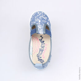 331033-13 Текстильная обувь для девочки светло-синий фото №4