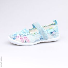 331034-11 Текстильная обувь для девочки голубой