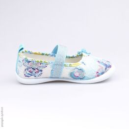 331034-11 Текстильная обувь для девочки голубой фото №2