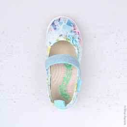 331034-11 Текстильная обувь для девочки голубой фото №4