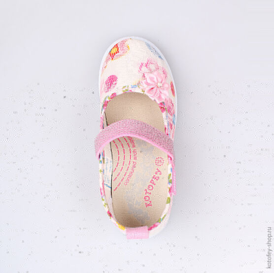 331034-13 Текстильная обувь для девочки розовый фото №4
