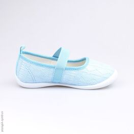 331035-13 Текстильная обувь для девочки голубой фото №2