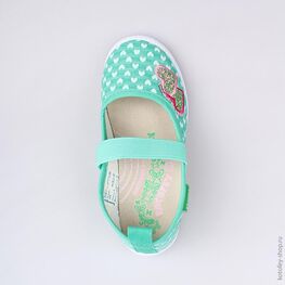 331037-11 Текстильная обувь для девочки бирюзовый фото №4