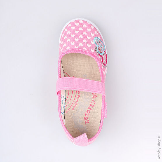 331037-12 Текстильная обувь для девочки розовый фото №4