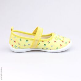 331038-13 Текстильная обувь для девочки желтый фото №2