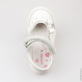 332028-21 Туфли для девочки белый фото №4