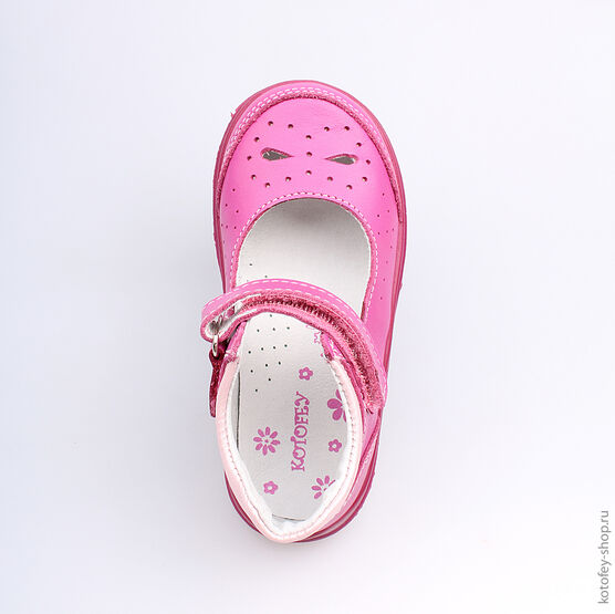 332029-22 Туфли для девочки фуксия фото №4