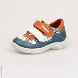 332030-22 Полуботинки для мальчики син-бел-ора