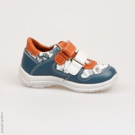 332030-22 Полуботинки для мальчики син-бел-ора фото №2