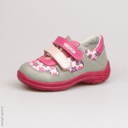 332030-23 Полуботинки для девочки сер-роз-фук