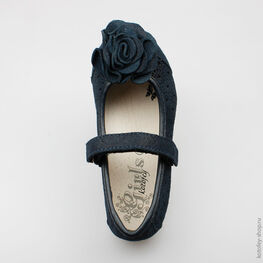 332037-23 Туфли для девочки светло-синий фото №4