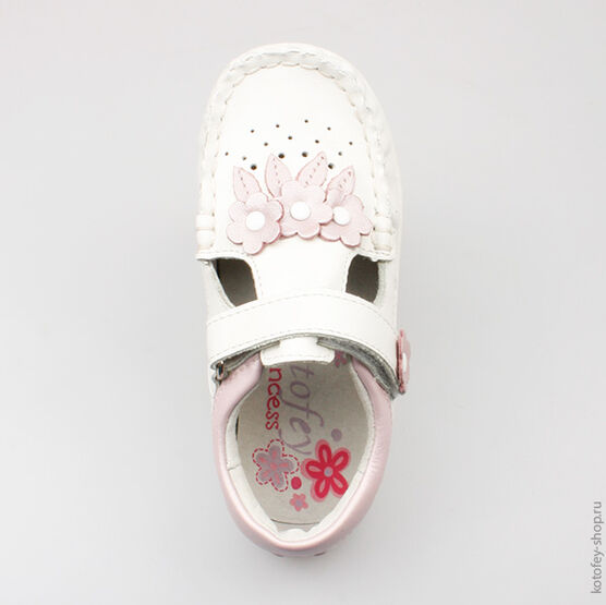 332038-21 Туфли для девочки персиковый фото №4