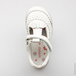 332045-21 Туфли для девочки белый фото №4