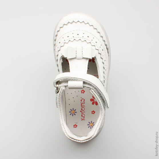 332045-21 Туфли для девочки белый фото №4