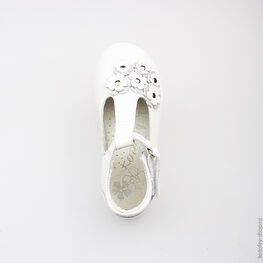 332051-21 Туфли для девочки белый фото №4