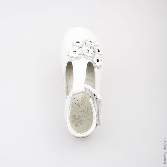 332051-21 Туфли для девочки белый фото №4