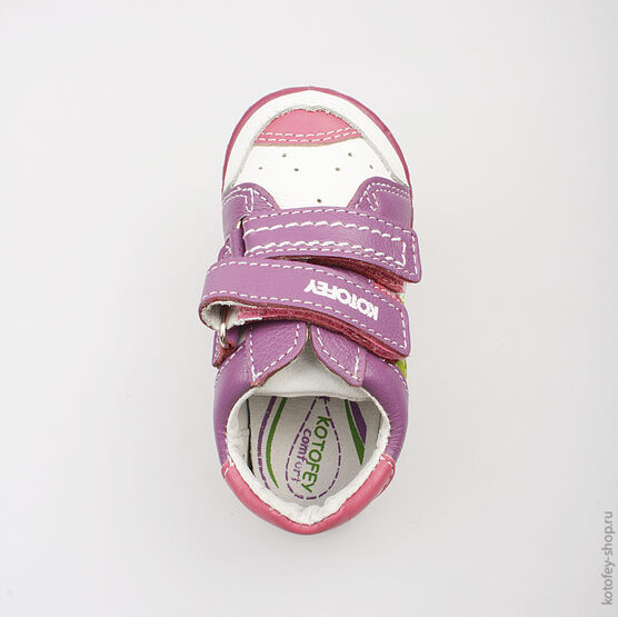 332054-23 Полуботинки для девочки бел-сир фото №4