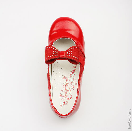 332055-21 Туфли для девочки красный фото №4