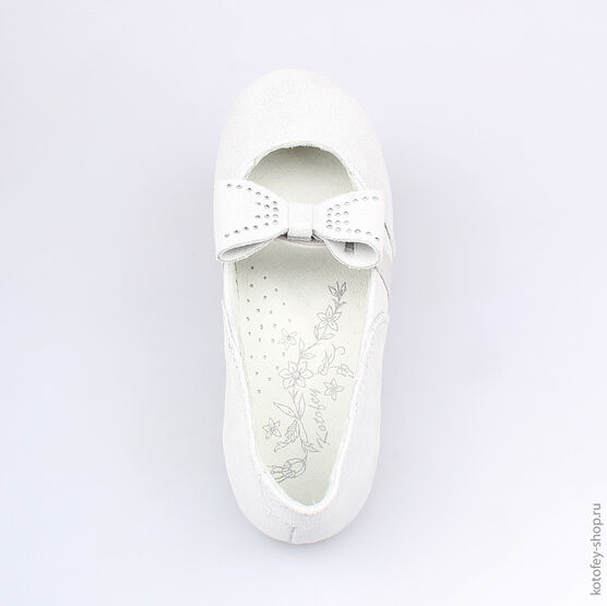 332055-24 Туфли для девочки серебряный фото №4