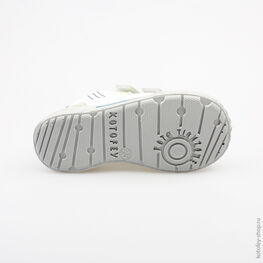 332057-24 Полуботинки для мальчики бел-сер фото №3