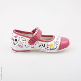 332061-21 Туфли для девочки бел-фук фото №2