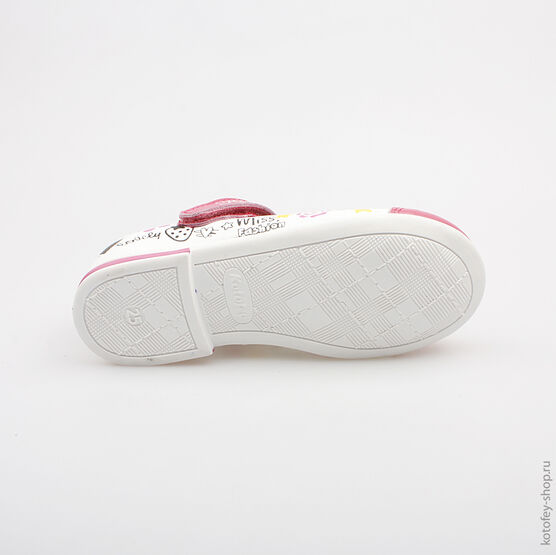 332061-21 Туфли для девочки бел-фук фото №3